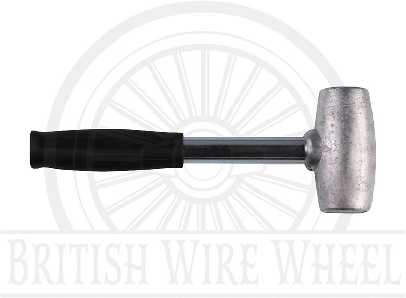 British Wire Wheel 4lb Lead Hammer for Knock Off Wheels - Lead Alloy Non-Marring Automotive Dead Blow Hammer | Perfect Tool for Knock-Off Spinner Caps for Lowriders and Classic Cars with Wire Wheels - Image 5